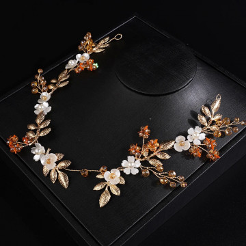 Accesoriu par mireasa auriu