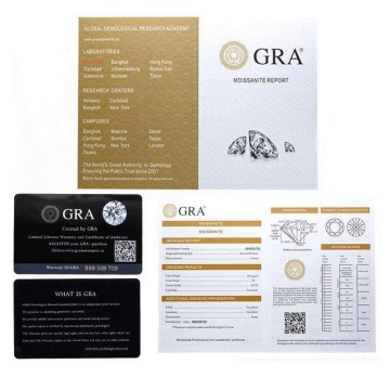 Cercei din argint 925 cu moissanite 1CT