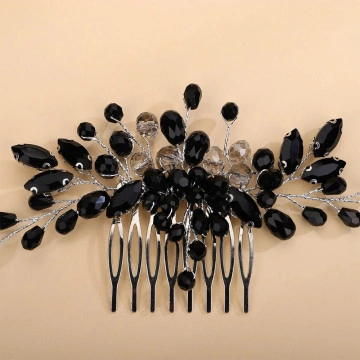Accesoriu par cu margele negre