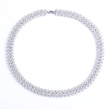 Colier elegant cu pietre din zirconiu, Kassia