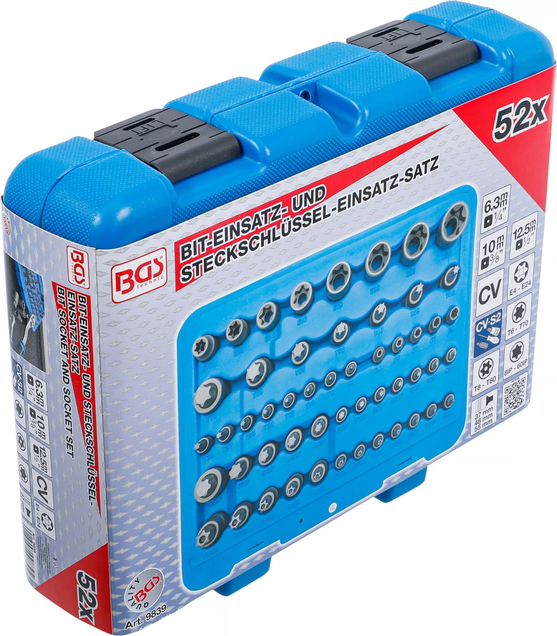 Set biţi Torx si capete chei tubulare Profil E, Torx cu gaura