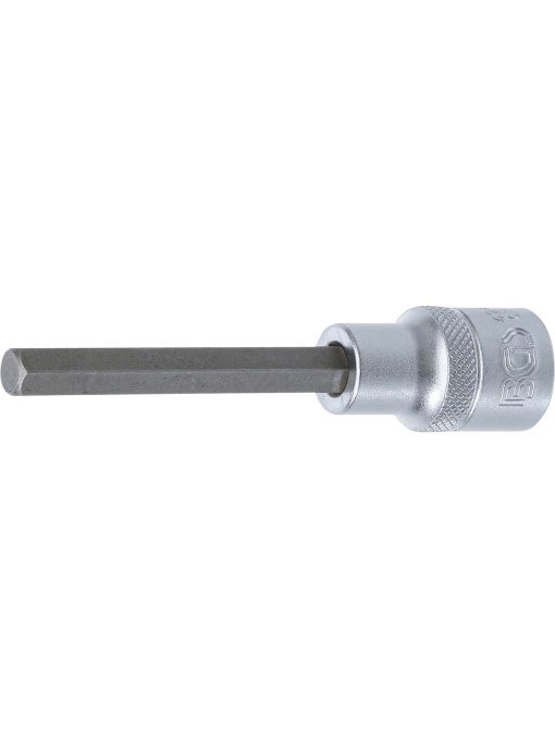 Bit Imbus 8 mm, lungime 100mm, antrenare cu tubulara 1/2", BGS 4263