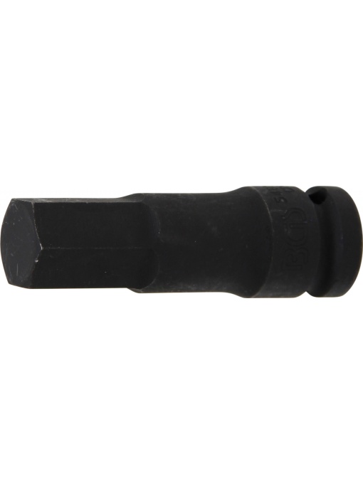 Bit Imbus de impact 19 mm, lungime 75mm, antrenare cu tubulara 1/2", BGS 5481-M19