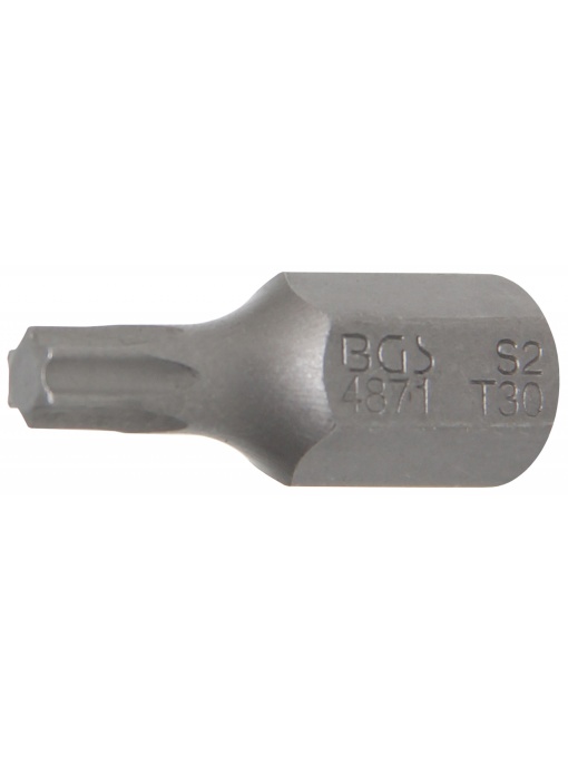 Bit Torx T30, lungime 30mm, antrenare 10mm(3/8"), BGS 4871
