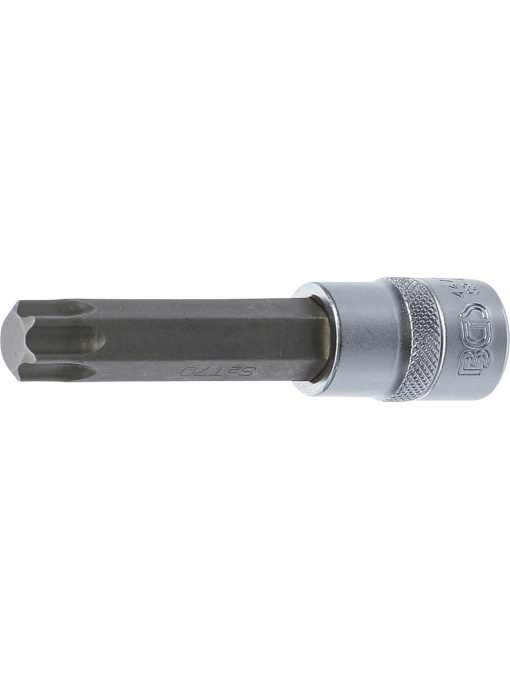 Bit Torx T70, lungime 100mm, antrenare cu tubulara 1/2", BGS 4477