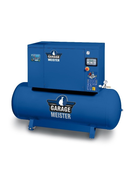 Compresor de aer cu surub 1670 litri / min. butelie 500 litri + uscator, Garage Meister GM20/500D