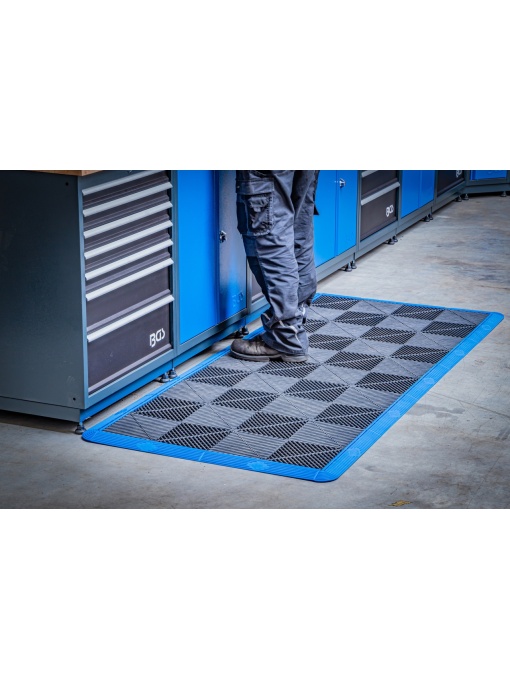 Covorase pentru spatii de lucru, sistem de prindere click 400 x 400 x 18 mm, 10 piese, BGS 74546