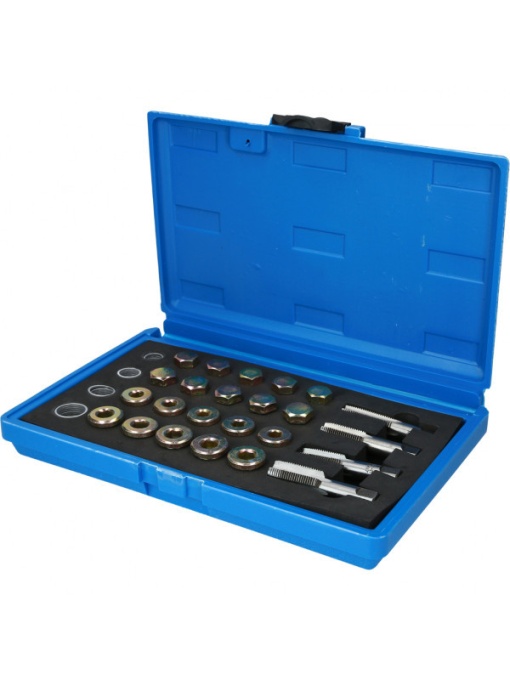 Kit de reparatii pentru filetul dopului de scurgere a uleiului, 64 buc, Brilliant Tools BT711250