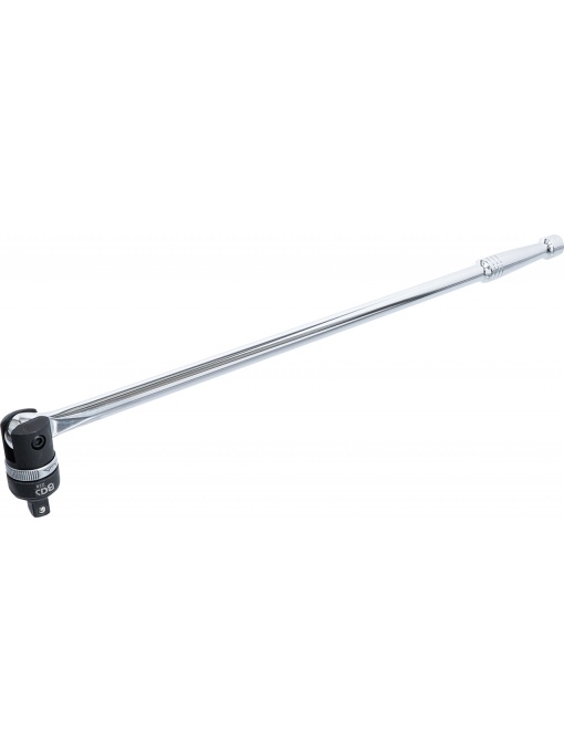 Mâner articulat cu clichet reversibil, antrenare 12,5 mm (1/2"), lungime 620 mm, BGS 228
