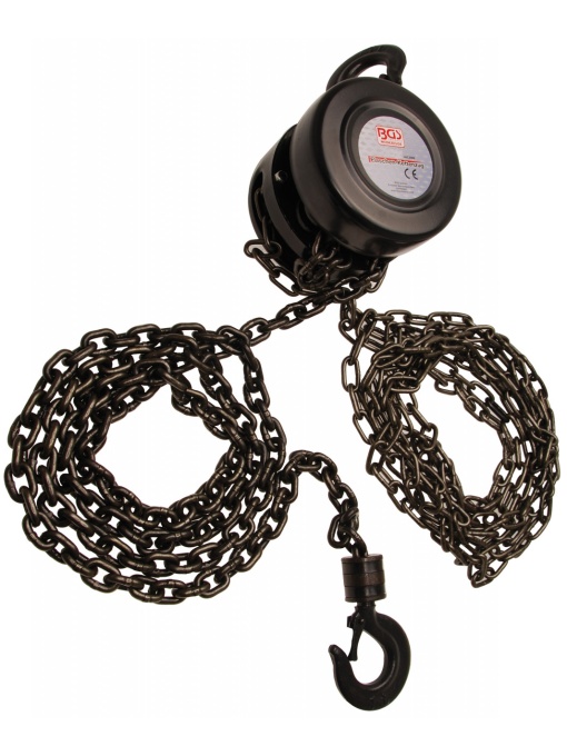 Palan cu lant, inaltimea de ridicare 2,5 m sarcina max.1 tona, BGS 3483