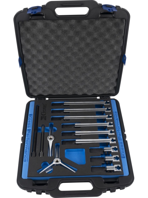 Presa de rulmenti cu 2 sau 3 brate, diametru prindere 40-125 mm, lungime brate 100-255 mm, 13 piese, Condor 37490