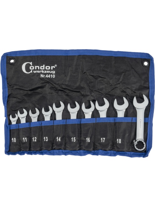 Set 10 chei combinate scurte, 10-19 mm, Condor 4410