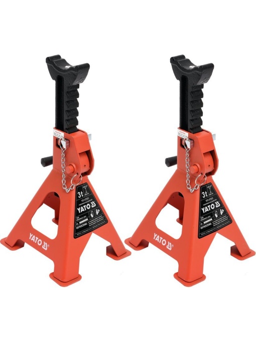 Set 2 capre de sustinere cu sarcina max.3tone, reglabile pe inaltime 280-420mm, Yato YT-17311
