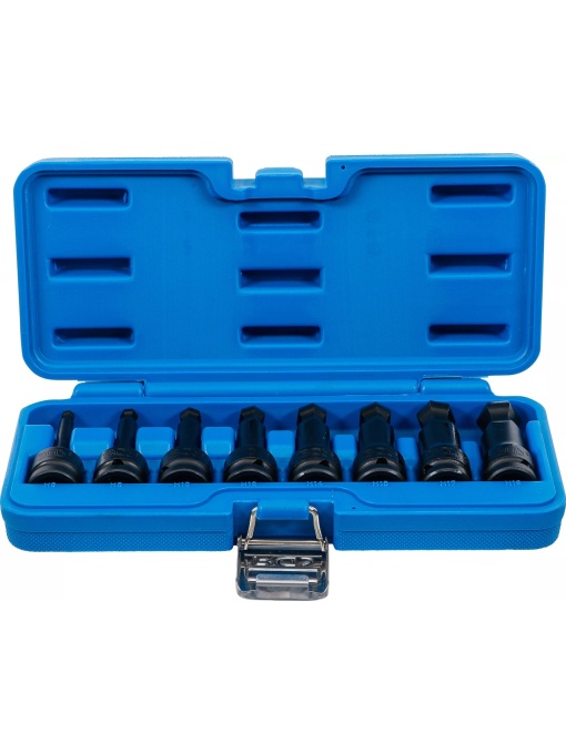 Set biţi de impact Inbus cu cap sferic 6 - 19 mm, lungime 75 mm, antrenare 1/2", 8 piese, BGS 5488