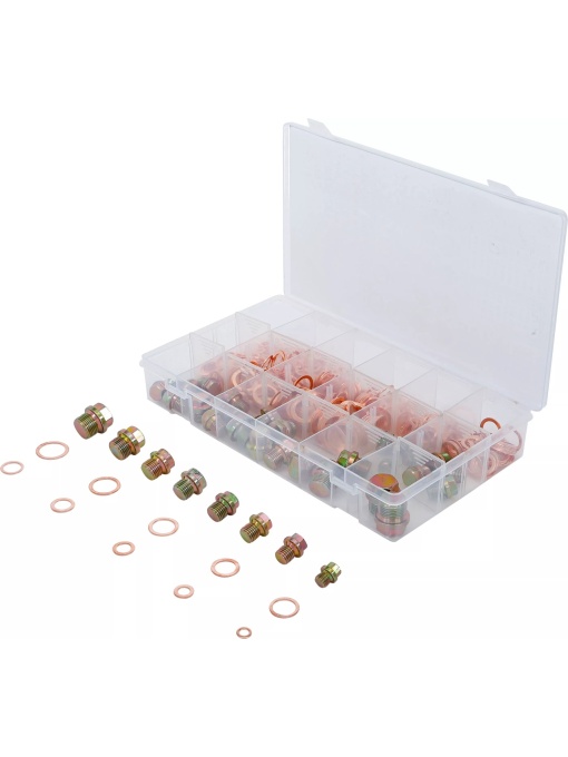 Set busoane de baie si saibe din Cupru, 534 bucati, BGS 8118