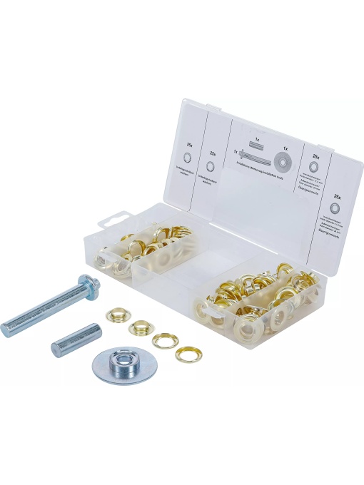 Set capse inelare pentru prelate, 103 piese, BGS 8111