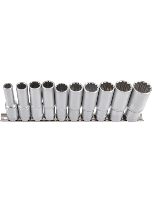 Set chei tubulare, 10 bucăți, 1/2", adâncime, 12 puncte 10-24 mm, Condor 22447