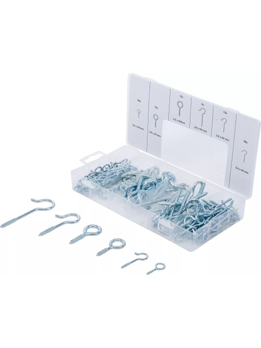 Set de carlige cu filet, 151 piese, BGS 8136