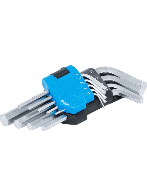 Set de chei Imbus tip L, 1.5-10 mm| 9 piese, BGS 807