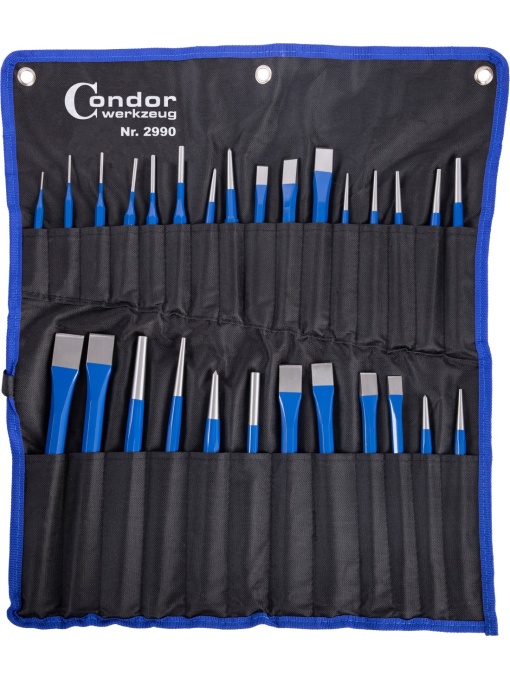 Set de daltă și poanson, 28 buc., Condor 2990