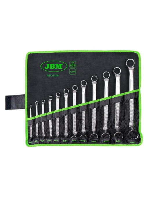 Set inelare cu cot 6 x 7 - 30x32 mm, 12 piese, JBM 54119