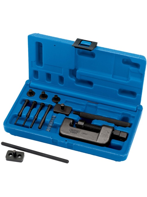 Set pentru inlocuit lant de Moto cu pini pentru bolturi de 2.2, 2.9 si 3.8mm, Draper 31318
