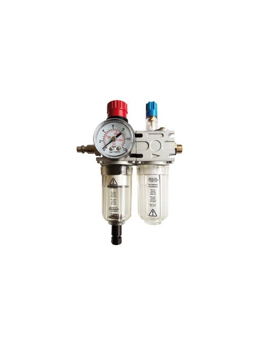 Unitate filtranta cu regulator de presiune, filtru separator si ungator pentru scule pneumatice, intrare/ iesire 1/4, Apac 1771.2A