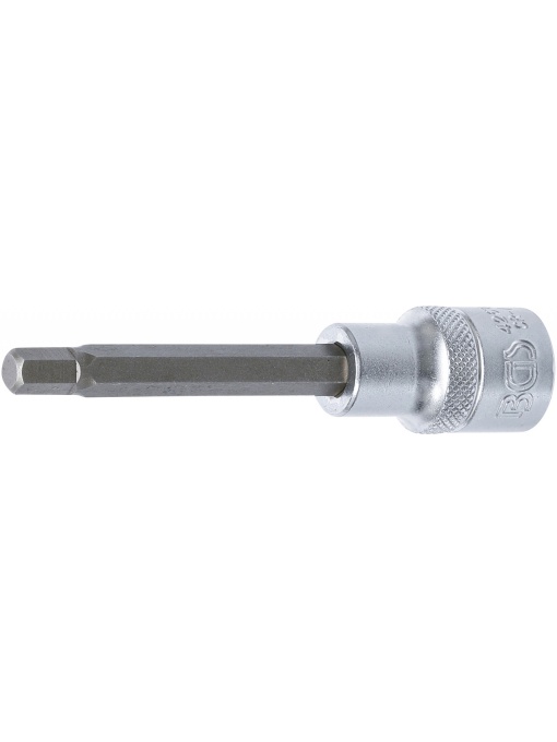 Bit Imbus 7 mm, lungime 100mm, antrenare cu tubulara 1/2", BGS 4262