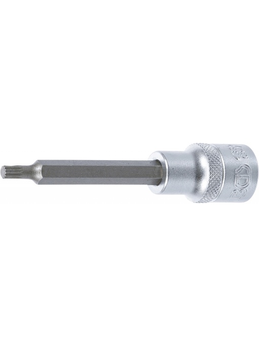 Bit Spline (XZN) M5, lungime 100mm, antrenare cu tubulara 1/2", BGS 4359
