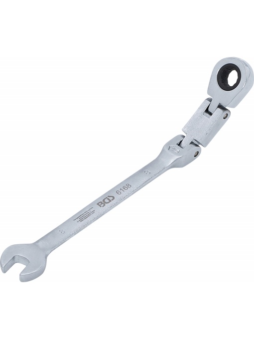 Cheie combinata cu clichet 8 mm dublu articulata, BGS 6168