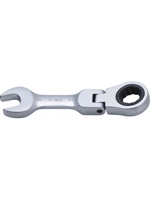 Cheie combinata cu clichet scurta, articulata, 14 mm, BGS 6914