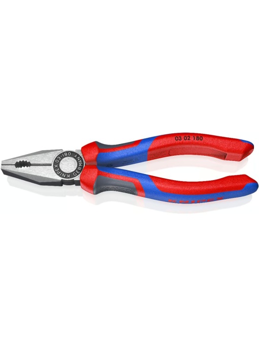 Cleste patent combinat vopsit negru cu manşoane multicomponent, lungime 180 mm, Knipex 302180
