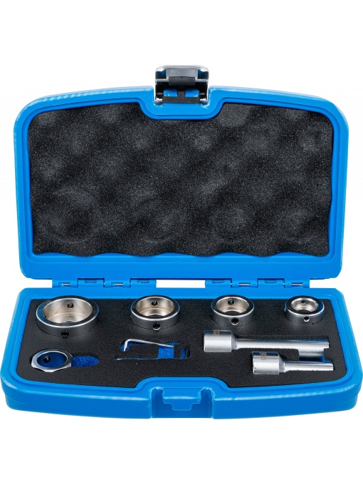 Set adaptoare de filiere pentru filete lungi, 7 piese, BGS 70115