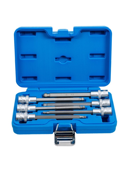 Set biţi Imbus 5-12 mm cu cap sferic, antrenare cu tubulare 1/2", 6 piese, BGS 4258