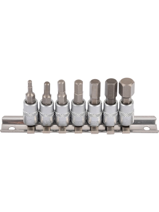 Set biti Imbus Hexagon 3-10 mm cu tubulara 1/4'' 7 bucăți, Condor 14227