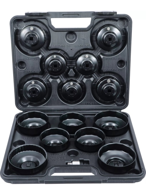 Set chei filtru de ulei | 10 mm (3/8") | 14 piese, BGS DIY 91036