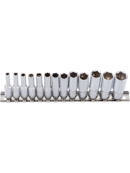 Set chei tubulare, 13 bucăți, 1/4", adâncime, 6 puncte 4-14 mm, Condor 21290