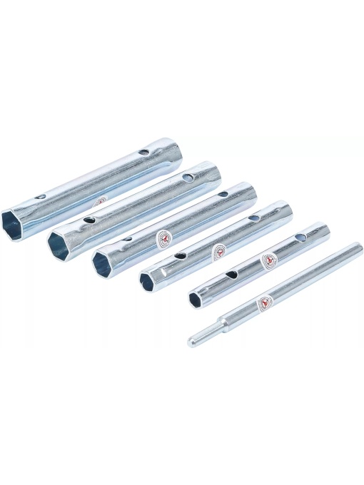 Set chei tubulare pentru ţevi | 8 x 9 - 16 x 17 mm | 6 piese, BGS DIY 85814