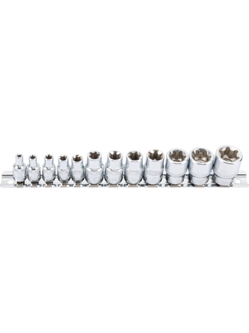 Set chei tubulare, xcess p., 12 piese, 1/4+3/8", profil E E4-20, Condor 25111