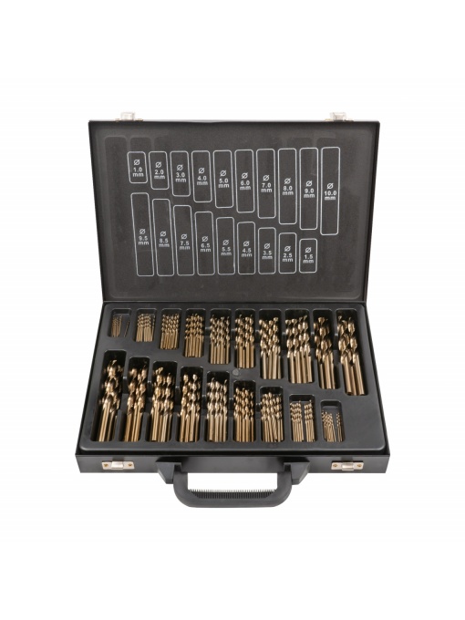 Set de burghie 1-10 mm hss-co5 cobalt (170 buc), JBM 54348