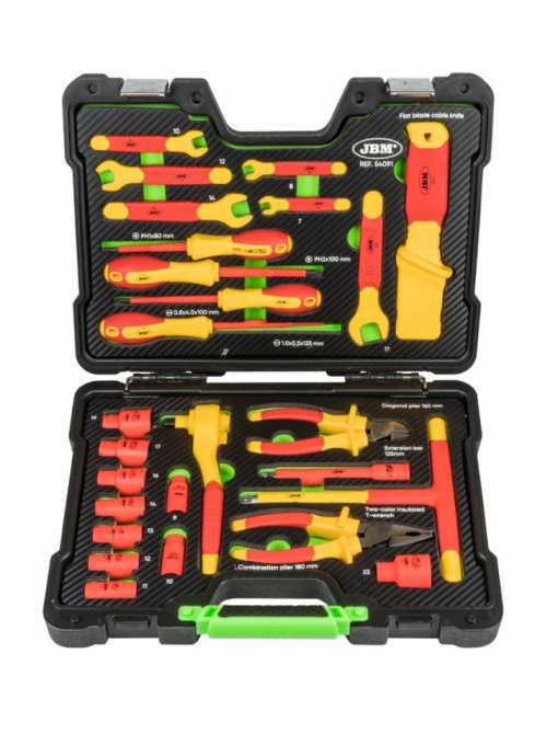 Set de scule cauciucate conform standardului vde - 26 piese, JBM 54091