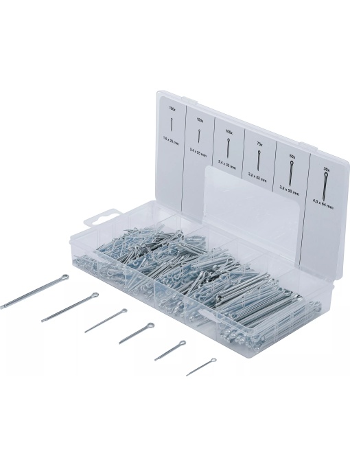 Set splinturi dimensiuni Ø 1,6 - 4,0 mm, 555 piese, BGS 8048