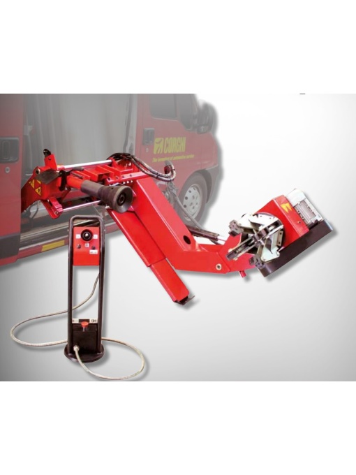 Aparat de dejantat mobil pentru roti de camioane fara generator de curent si aer, 0-12102201/00- 16, Corghi HD 650 TILT
