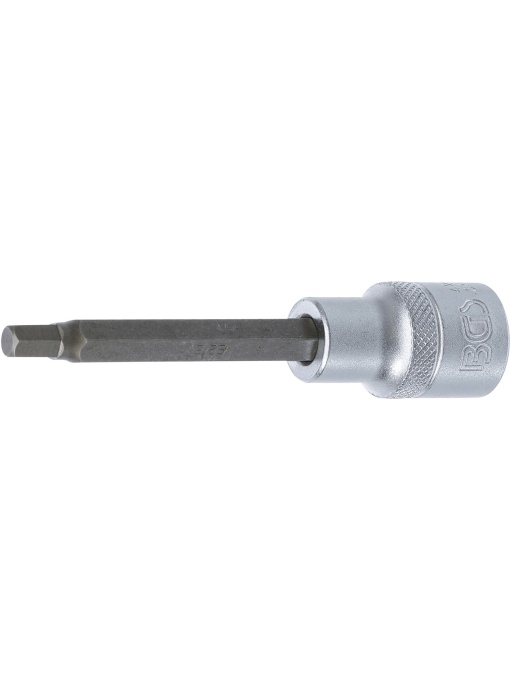 Bit Imbus 6 mm, lungime 100mm, antrenare cu tubulara 1/2", BGS 4261