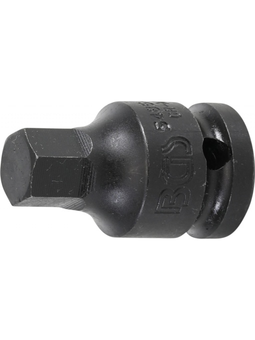 Bit Imbus de impact 13 mm, lungime 42mm, antrenare cu tubulara 1/2”, BGS 5485-13