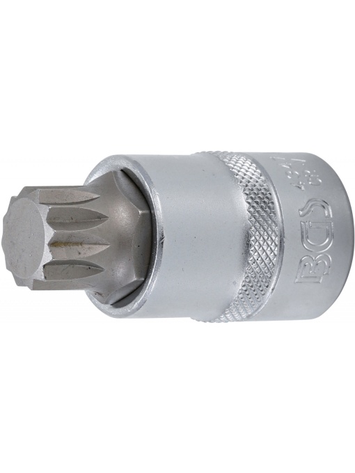 Bit Spline (XZN) M18, lungime 55mm, antrenare cu tubulara 1/2", BGS 4347