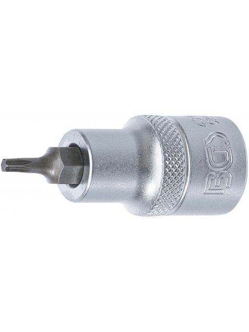 Bit Torx T15, lungime 55mm, antrenare cu tubulara 1/2", BGS 4368
