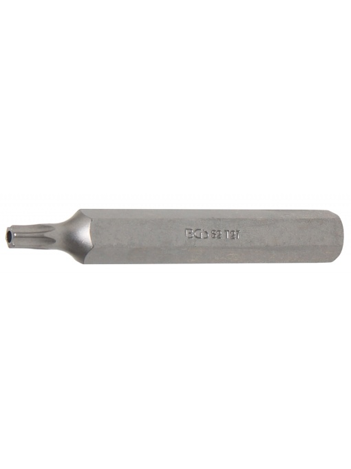 Bit Torx T27 cu gaura de securizare, lungime 75mm, antrenare 10mm(3/8"), BGS 4727