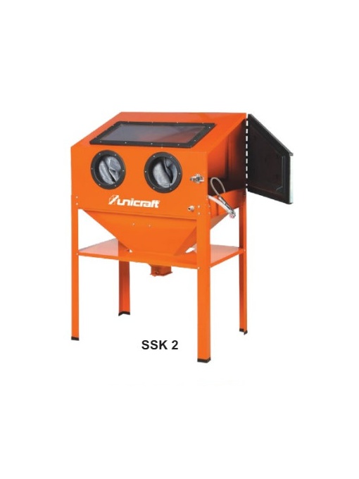 Cabina de sablat cu dimensiuni interioare 840x550x360mm, model SSK 2, UC.6204001