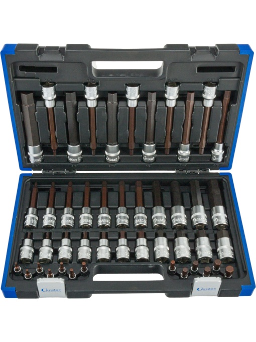Chei tubulare cu bit, 46 buc., 1/4+1/2", cheie hexagonală, 3/32-3/4", Condor 38086